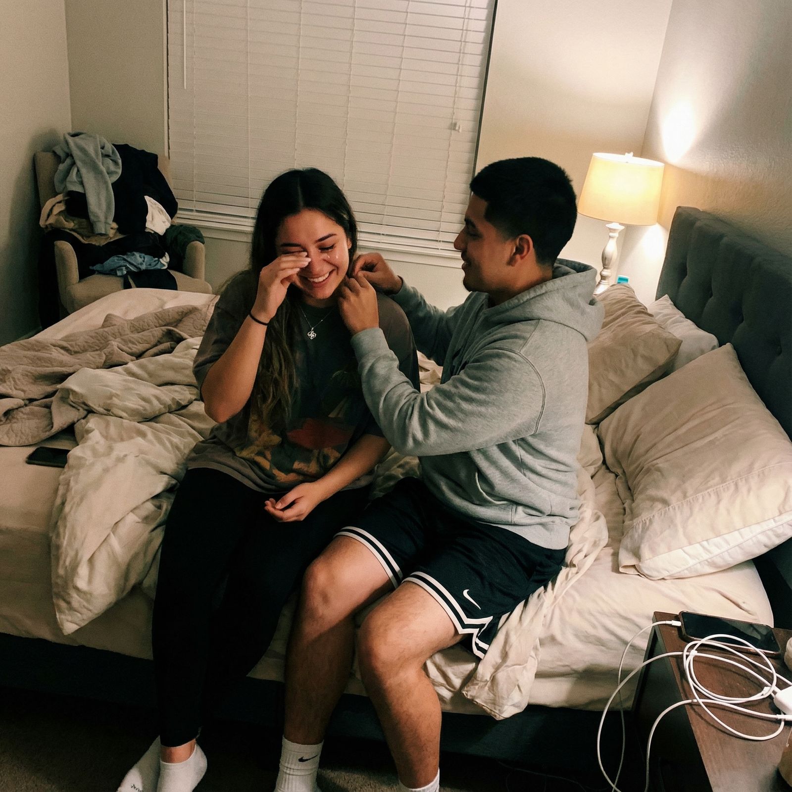 White Gold Necklace With Real Rose